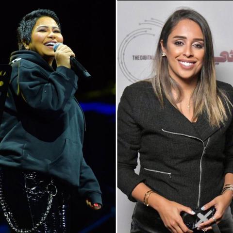 فاطمة حمادة وشيرين - صورة معدلة من السوشيال ميديا