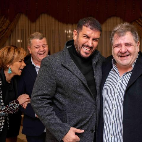 أيمن الذهبي وفائق حسن من عقد قران شام الذهبي