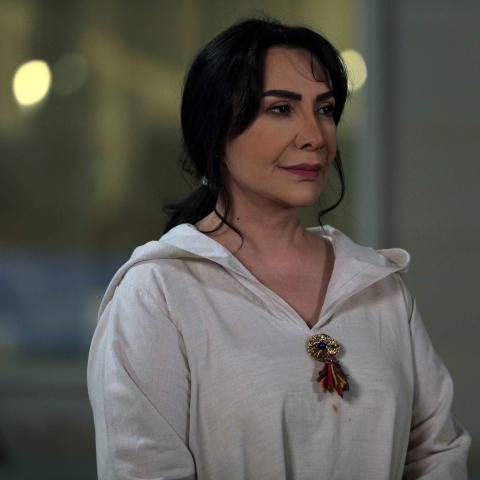 هدى حسين من كواليس تصوير &quot;من شارع الهرم إلى&quot;