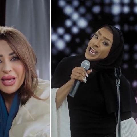 حبيب الحبيب يتقمص آلاء الهندي وريم عبدالله رهف القحطاني في استديو 22