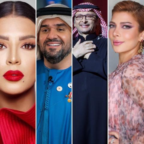 أصالة وأمل بوشوشة وحسين الجسمي وعبد المجيد عبدالله