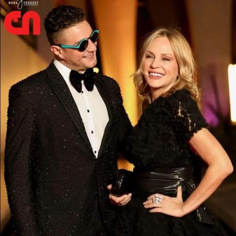 أحمد الفيشاوي وشيرين رضا - صورة من انستغرام