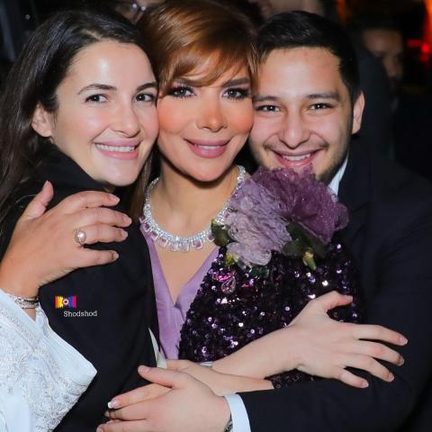 أصالة وأولادها شام وخالد