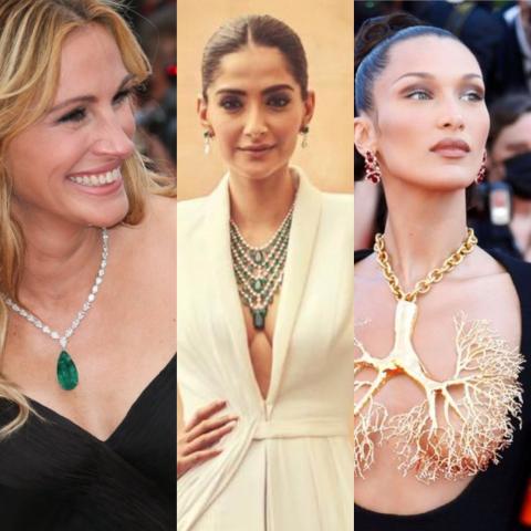 أبرز المجوهرات الأيقونية على السجادة الحمراء في مهرجان كان السينمائي