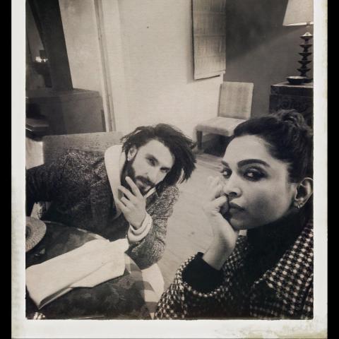 رانفير سينغ وديبيكا بادوكون - صورة من انستقرام