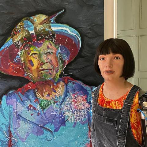 صورة من حساب Ai-Da على انستقرام