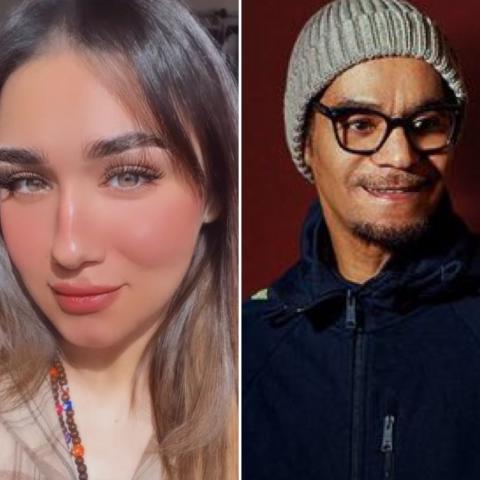 رابح صقر وجوري قطان - صورة معدلة من السوشيال ميديا