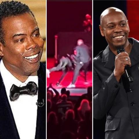 ديف تشابيل وكريس روك - صورة معدلة من السوشيال ميديا