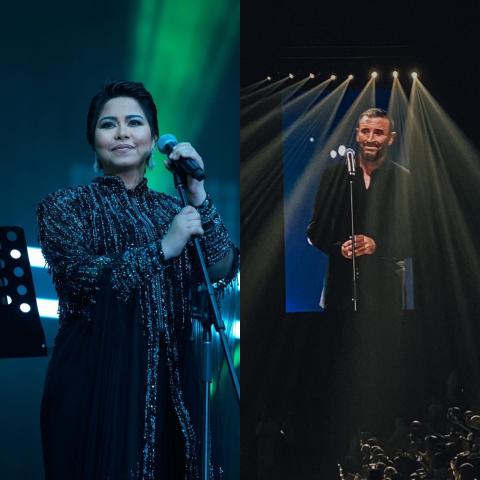 شيرين وكاظم في حفلات عيد الفطر 2022
