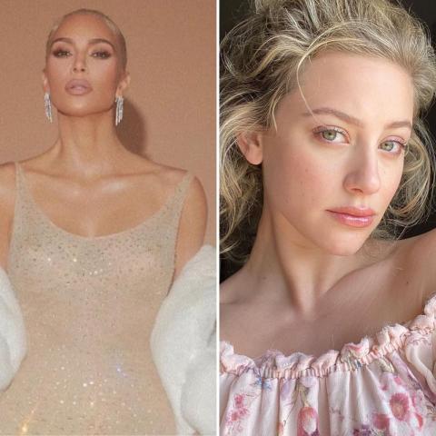 ليلي راينهارت وكيم كارداشيان - صورة معدلة من السوشيال ميديا