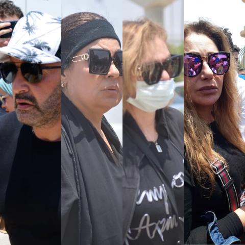 صور من جنازة الراحل سمير صبري بحضور فني كبير