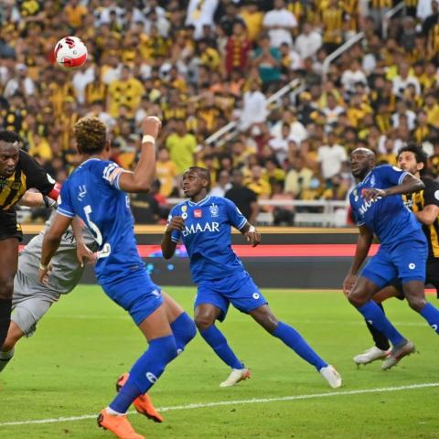 من لمباراة الهلال والاتحاد - صورة من حساب @SPA_Spor على تويتر