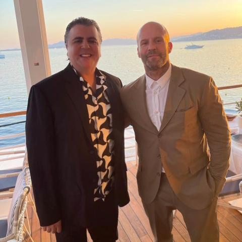 جمال سنان وجايسون ستاتام من مهرجان كان السينمائي: تعاونات مقبلة وأولها The Beekeeper!