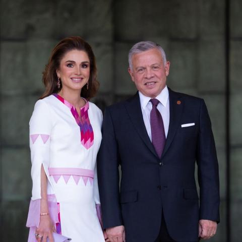 الملك عبد الله الثاني والملكة رانيا - صورة من إنستقرام