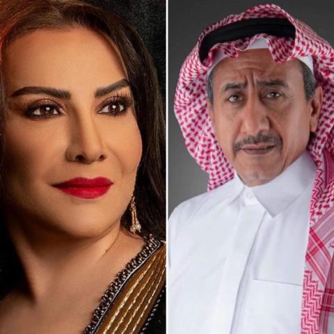 هدى حسين وناصر القصبي - صورة معدلة من السوشيال ميديا