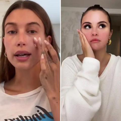 سيلينا غوميز وهايلي بيبر - صورة معدلة من السوشيال ميديا