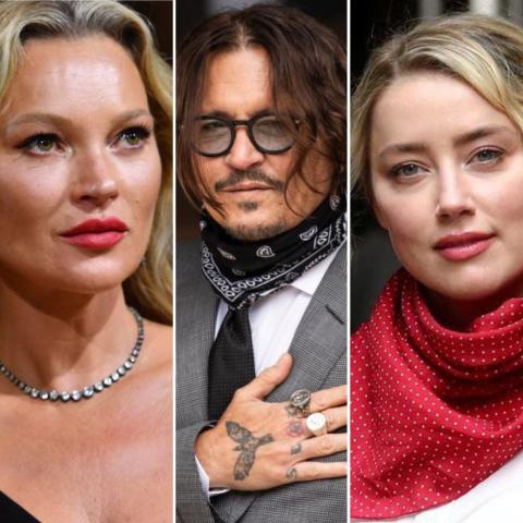 آمبر هيرد وكيت موس وجوني ديب - صورة معدلة من السوشيال ميديا