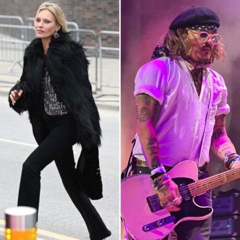 كيت موس وجوني ديب - صورة معدلة من السوشيال ميديا