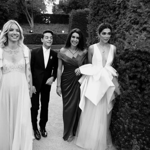 ديبيكا بادوكون وياسمين صبري ورامي مالك وأنابيل واليس- انستغرام @yasmine_sabri