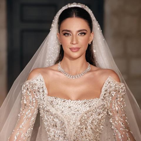 بيرلا حلو يوم زفافها - صورة من انستقرام