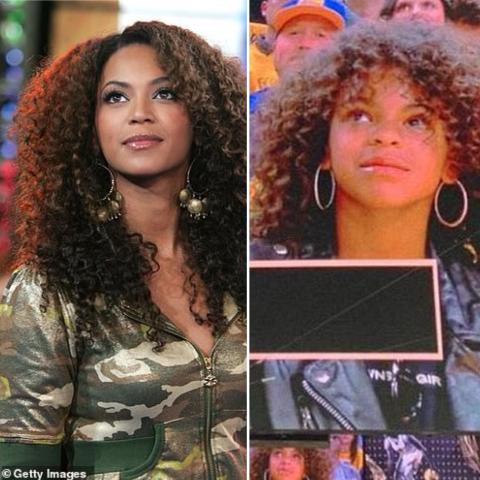 بيونسيه وابنتها بلو آيفي - صورة معدلة من السوشيال ميديا