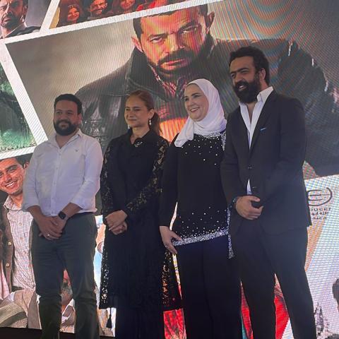 وزيرة التضامن الإجتماعي في مصر تكرم نجوم الدراما