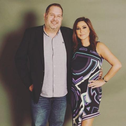 إليسا مع مدير أعمالها أمين أبي ياغي - صورة من السوشيال ميديا