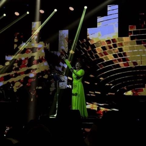 أصالة - صورة من حفلها في الكويت من السوشيال ميديا