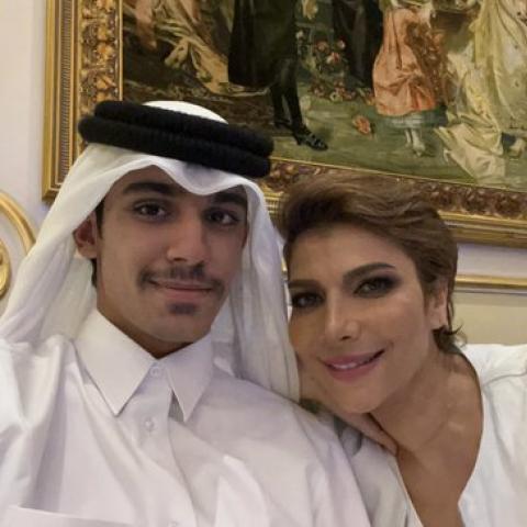 أصالة وفاهد مبارك الهاجري - صورة من تويتر