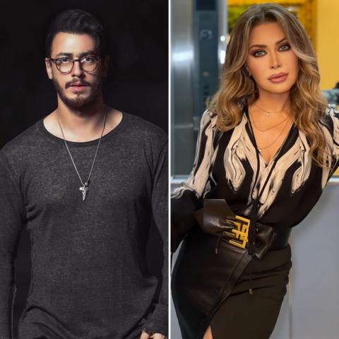 نوال الزغبي وسعد لمجرد - صورة معدلة من السوشيسال ميديا