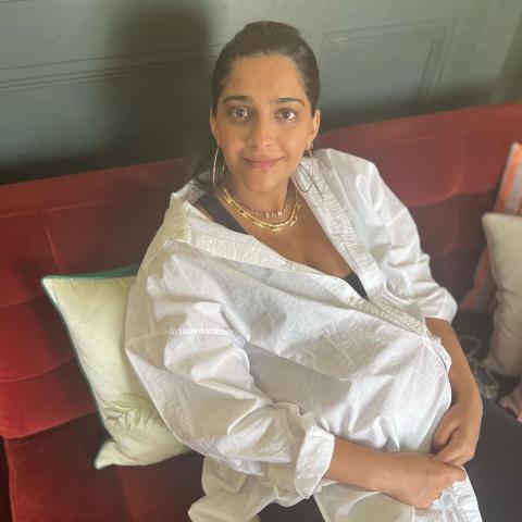 سونام كابور - صورة من حساب anand s ahuja على انستقرام