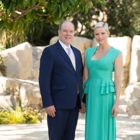 الأمير ألبرت والأميرة شارلين - صورة من انستقرام