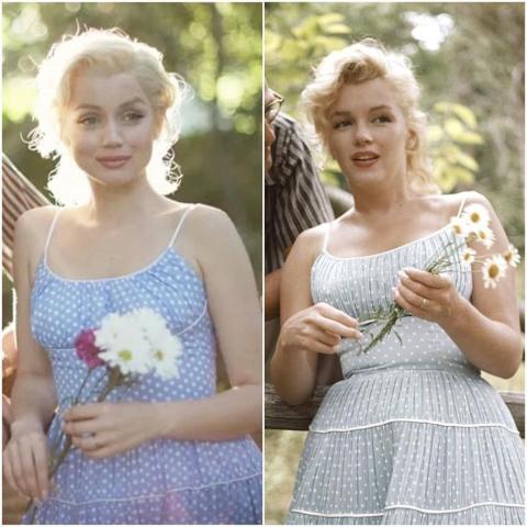 آنا دي أرماس ومارلين مونرو- انستقرام @blondethefilm