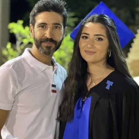 وسام صباغ وابنته من انستغرام
