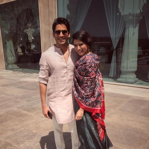 ناجا شايتانايا و سامانثا روث برابهو - صورة من انستقرام