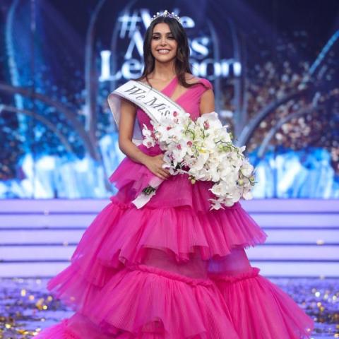 ياسمينا زيتون - ملكة جمال لبنان 2022 - صورة من تويتر