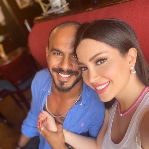 نسرين طافش وزوجها