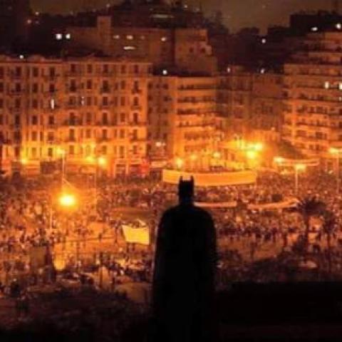 باتمان في حلوان - الصورة من السوشيال ميديا