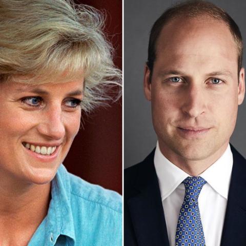 الأمير ويليام ووالدته الراحلة الأميرة ديانا - صورة معدلة من السوشيال ميديا