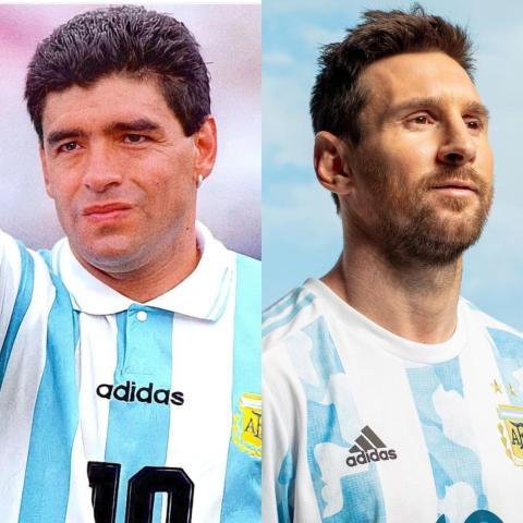 ميسي ومارادونا