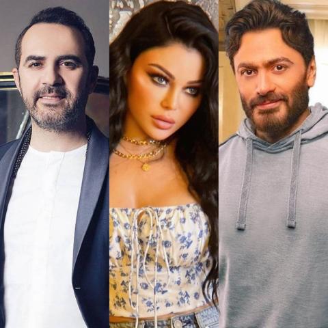 تامر حسني هيفاء وهبي وائل جسار انستغرام