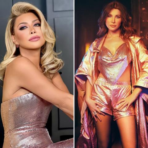 نانسي عجرم ونوال الزغبي - صورة معدلة من السوشيال ميديا