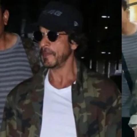 شاروخان يصل مطار مومباي