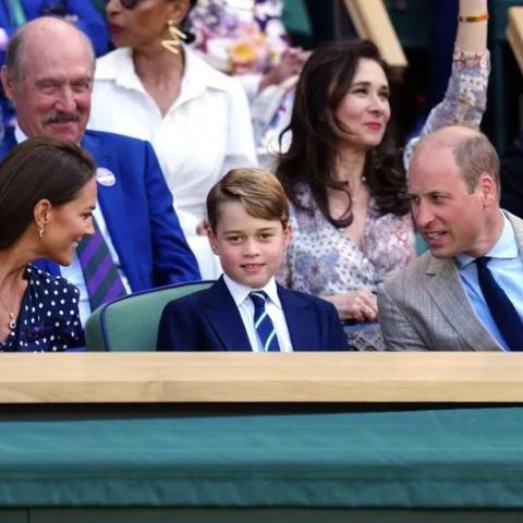 الأمير ويليام وكيت ميدلتون والأمير جورج