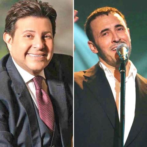 صورة من السوشيال ميديا - كاظم الساهر وهاني شاكر