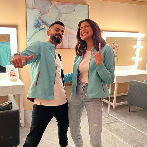 أنوشكا شارما و فيرات كوهلي - صورة من انستقرام