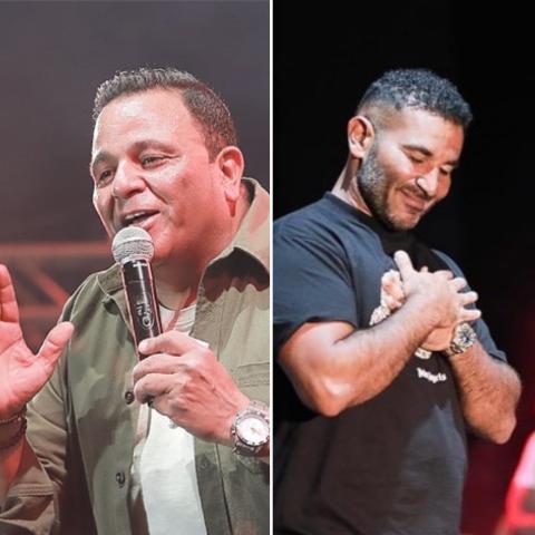 صورة من السوشيال ميديا - محمد فؤاد وأحمد سعد