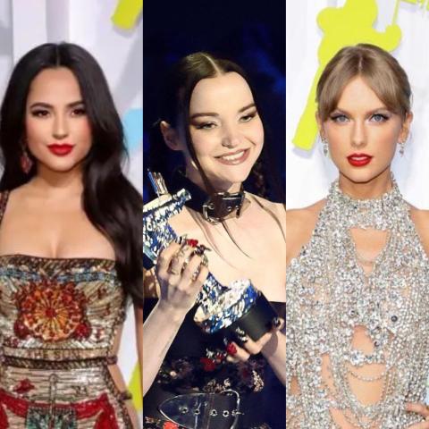 النجوم يتألقون على السجادة الحمراء في حفل MTV VMAs