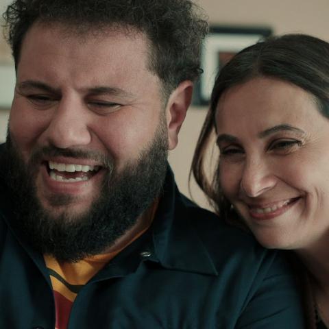 صورة لمحمد عامر وفرح بسيسو