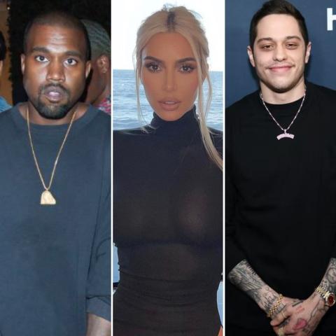 كيم كارداشيان و كاني ويست و بيت ديفيدسون - صورة معدلة من السوشيال ميديا
